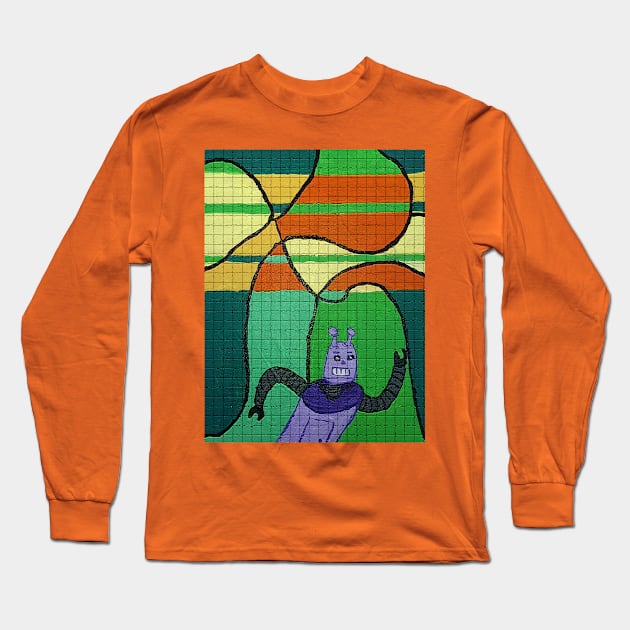 Dancing Robot 2: Electric Booga... Blah... Blah... I'm old... Long Sleeve T-Shirt by 